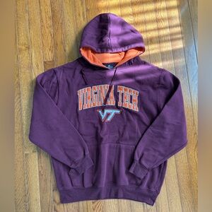Colosseum Virginia Tech Maroon Hoodie with Orange Hood Lining
